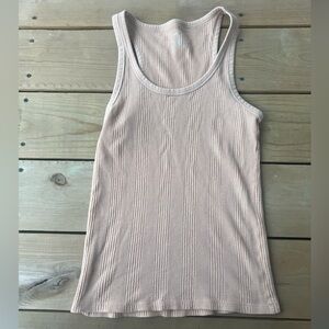 Aerie Soft Beige/Tan Tank Size Large